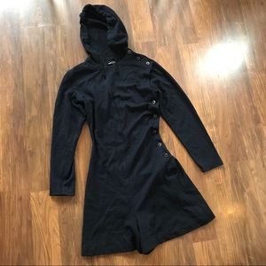 Wool navy Comme des Garçons romper with hood